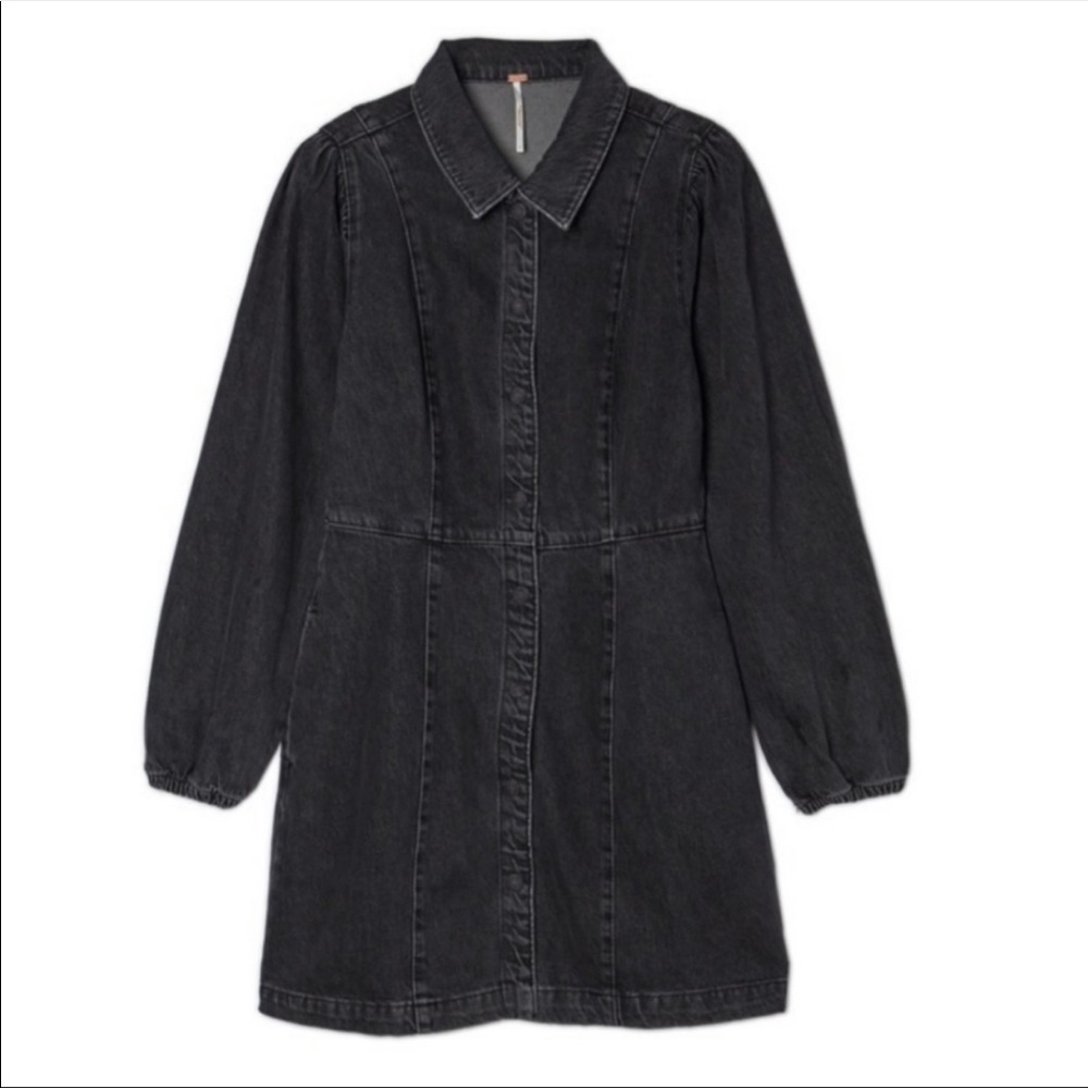 Free people denim dress XL